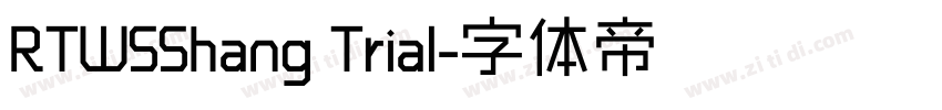RTWSShang Trial字体转换